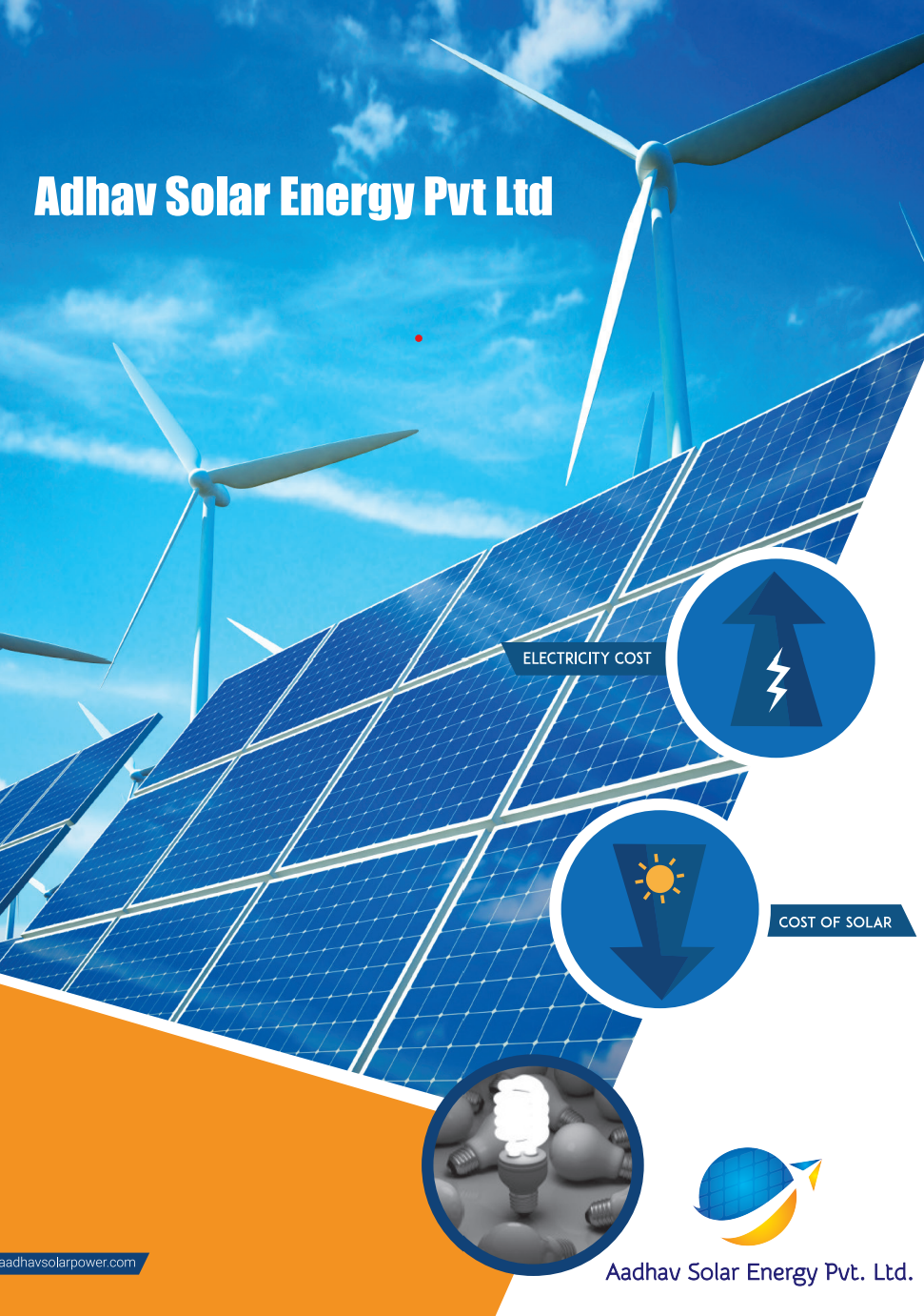 Adhav Solar brochure design