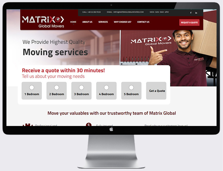 Logistics website